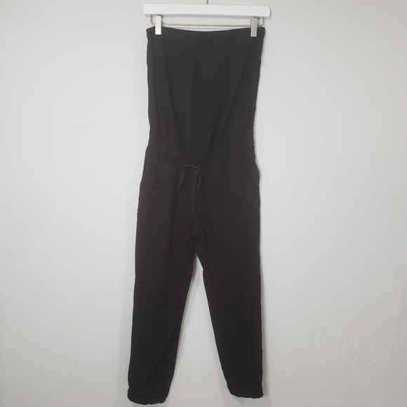Aritzia Talula Strapless Black Jumpsuit Size Extra Small - Picture 3 of 15